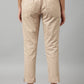 W for Woman Beige Slim Pants And Black Trousers Combo
