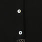 W for Woman Black Mandarin Collar Cotton Blend Straight Kurta