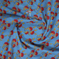 Shades of Blue Combination Printed Cotton Saree By Gayathri Reddy Designer Studio | Swadesiicart