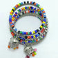 Tehzeeb Creations Women's Multi Colour Oxidised Openable Bangle - Swadesiicart