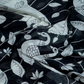 Shades of Black And Mint Green With Pichwai Print Munga Cotton Saree By Gayathri Reddy Designer Studio | Swadesiicart