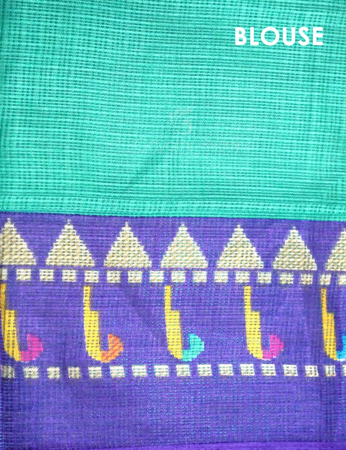 Sea Green Colored with Buttes Semi Silk Kota Saree By Gayathri Reddy Designer Studio | Swadesiicart