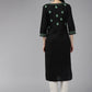 ADA Ethnic Motifs Embroidered Chikankari Cotton Straight Kurta