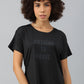 MKH Women Typography Printed Dri-FIT Sports T-shirt - Swadesiicart