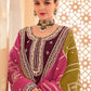 Dazzling Wine Embroidered Chinnon Palazzo Salwar Kurta - Emponline | Swadesiicart
