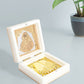 Golden Peacock White 24 Ct Gold Polished White SaiBaba Wood Prayer Box