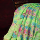 Fern Green Colour Floral Print Semi Chanderi Saree By Gayathri Reddy Designer Studio | Swadesiicart