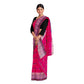 Exclusive Collection 100% Pure Cotton Pink Tant Saree With Hand Weaving Work - Swadesiicart