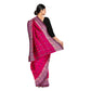 Exclusive Collection 100% Pure Cotton Pink Tant Saree With Hand Weaving Work - Swadesiicart