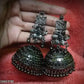 Tehzeeb Creations Women's Antique Colour Oxidised Earrings | Swadesiicart
