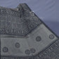 Grey Colour Block Print With Mirron Embroidered Pure Mulmul Cotton Saree By Gayathri Reddy Designer Studio | Swadesiicart