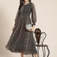 Juniper Womens Black Chiffon Printed Maxi Dress | Swadesiicart