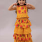 Lil Drama Genda Phool Mustard Choli and Lehanga Set For Girls | Swadesiicart
