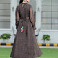 Juniper Womens Black Chiffon Digital Floral Printed Maxi Dress | Swadesiicart
