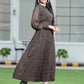 Juniper Womens Black Chiffon Digital Floral Printed Maxi Dress | Swadesiicart