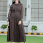 Juniper Womens Black Chiffon Digital Floral Printed Maxi Dress | Swadesiicart