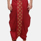 Sethukrishna Men Maroon Embroidered Dhotipants | Swadesiicart