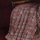 Dark Chikoo Colour Kalamkaari Design Semi Chanderi Saree By Gayathri Reddy Designer Studio | Swadesiicart