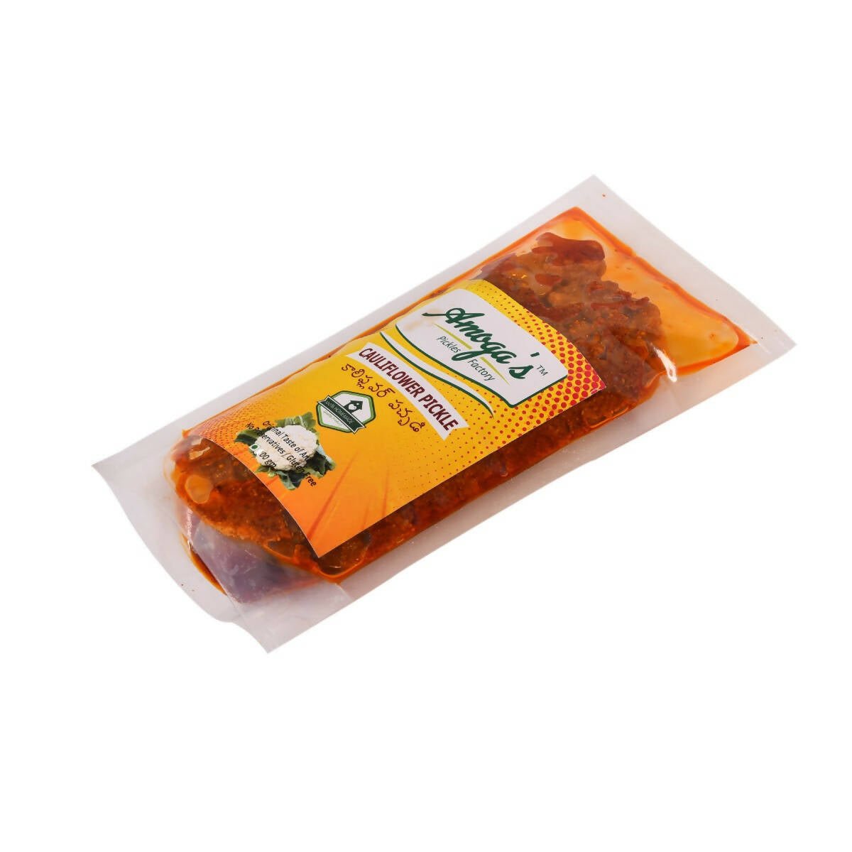 Amoga's Pickles Factory Cauliflower Pickle Andhra Style - Swadesiicart