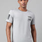 Alcis Typography Printed Anti-Static Dry Tech Slim Fit Sports T-shirt | Swadesiicart