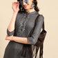 Sangria Yoke Design Mirror Work Kurta - Swadesiicart