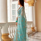 Tikhi Imli Ethnic Motifs Embroidery Organza Heavy Work Saree | Swadesiicart