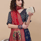 Lorenvalley Fashion Blue Brocade Fabric Lehenga & Unstitched Blouse With Dupatta | Swadesiicart