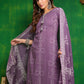 Bandhani Printed And Embroidered Kurta With Pant & Dupatta, Lavender - Hiral Fashion