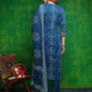Bandhani Printed And Embroidered Kurta With Pant & Dupatta, Blue - Hiral Fashion