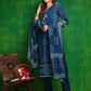 Bandhani Printed And Embroidered Kurta With Pant & Dupatta, Blue - Hiral Fashion