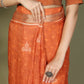 Shree Shyam Fashion Cotton Orange Saree