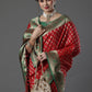 Mitera Woven Design Zari Silk Blend Banarasi Saree | Swadesiicart