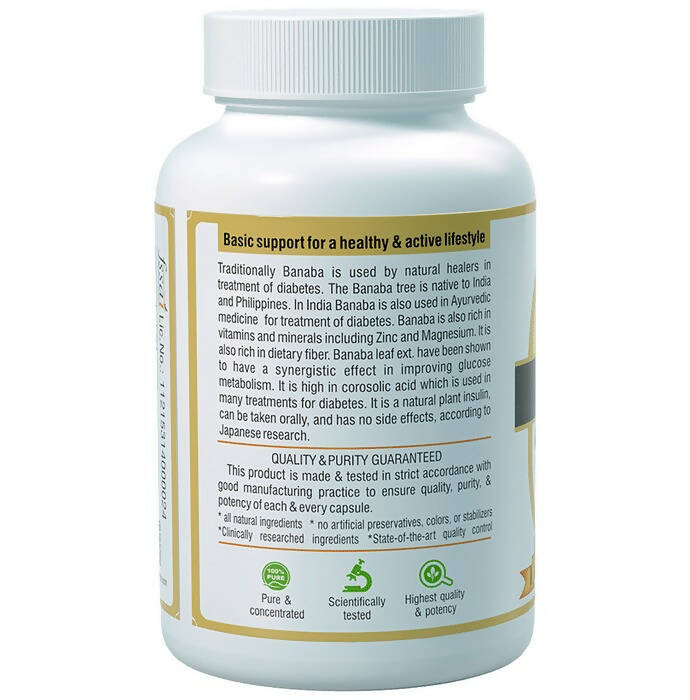Sushrut Ayurved Good Health Banaba Veg Capsules - Swadesiicart