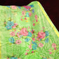 Fern Green Colour Floral Print Semi Chanderi Saree By Gayathri Reddy Designer Studio | Swadesiicart