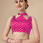 Lorenvalley Fashion Rama Brocade Fabric Lehenga & Unstitched Blouse With Dupatta | Swadesiicart