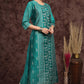 Juniper Women's Ramagreen Modal Chanderi Printed Straight Kurta | Swadesiicart