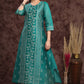 Juniper Women's Ramagreen Modal Chanderi Printed Straight Kurta | Swadesiicart