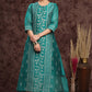 Juniper Women's Ramagreen Modal Chanderi Printed Straight Kurta | Swadesiicart