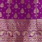 Lorenvalley Fashion Purple Brocade Fabric Lehenga & Unstitched Blouse With Dupatta | Swadesiicart