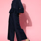 Juniper Womens Navyblue Rayon Embellished Peplum Clothing Set | Swadesiicart