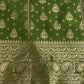 Lorenvalley Fashion Mahendi Brocade Fabric Lehenga & Unstitched Blouse With Dupatta | Swadesiicart