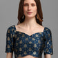 Lorenvalley Fashion Rama Brocade Fabric Lehenga & Unstitched Blouse With Dupatta | Swadesiicart