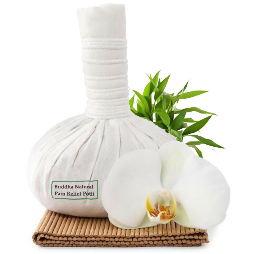 Buddha Natural Ayurvedic Herbal Compress Ball (Potli) - With Neem & Turmeric - Buddha Naturals
