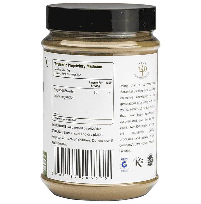 Bixa Botanical Nirgundi Powder | Swadesiicart