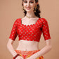 Lorenvalley Fashion Yellow & Red Semi-Stitched Lehenga & Unstitched Blouse With Dupatta | Swadesiicart