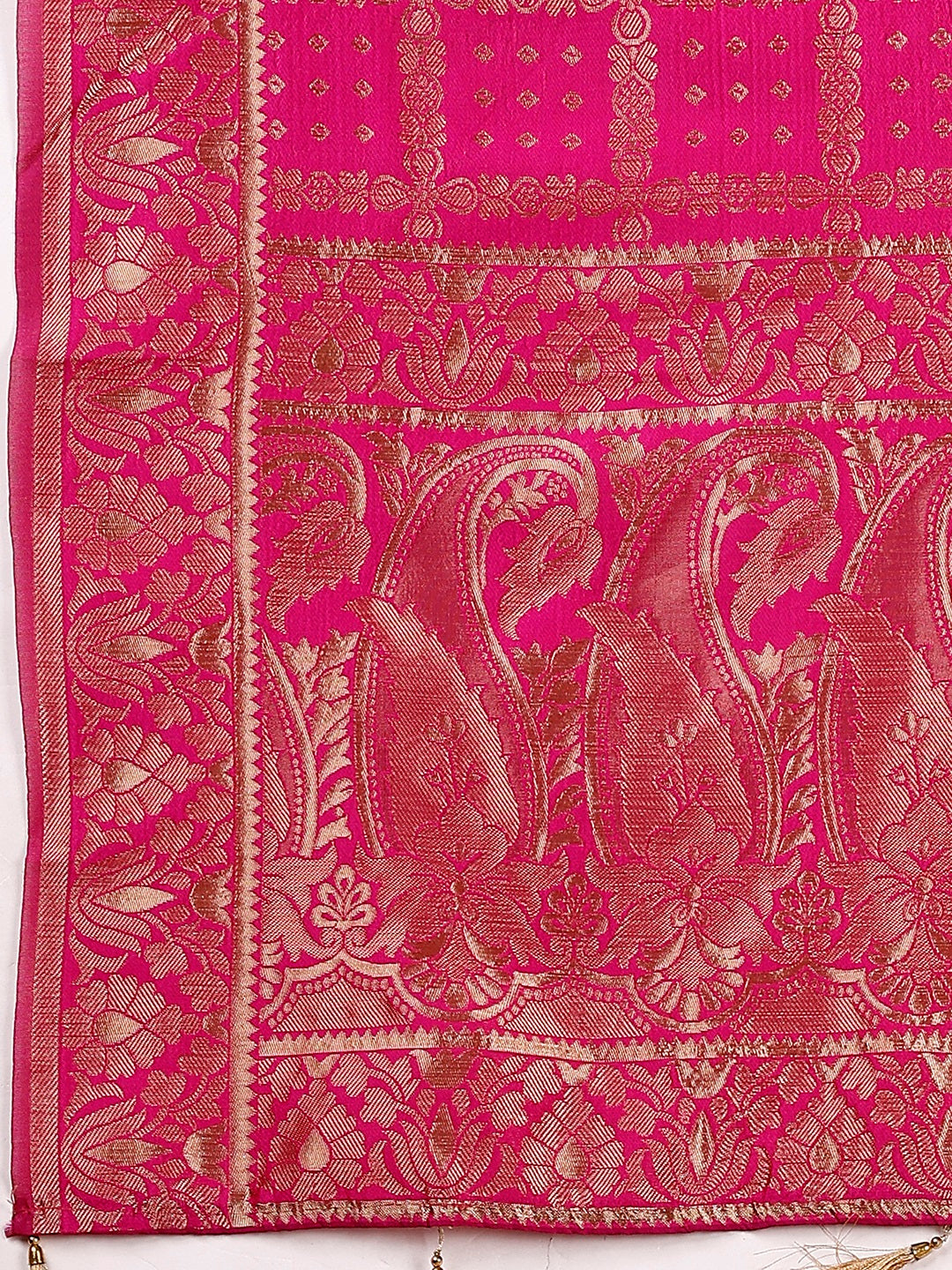 Lorenvalley Fashion Black & Pink Semi-Stitched Lehenga & Unstitched Blouse With Dupatta | Swadesiicart