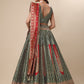 Lorenvalley Fashion Green Ready to Wear Lehenga & Unstitched Blouse With Dupatta | Swadesiicart