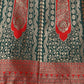 Lorenvalley Fashion Green Ready to Wear Lehenga & Unstitched Blouse With Dupatta | Swadesiicart