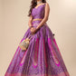 Lorenvalley Fashion Purple Ready to Wear Lehenga & Unstitched Blouse With Dupatta | Swadesiicart