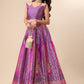 Lorenvalley Fashion Purple Ready to Wear Lehenga & Unstitched Blouse With Dupatta | Swadesiicart